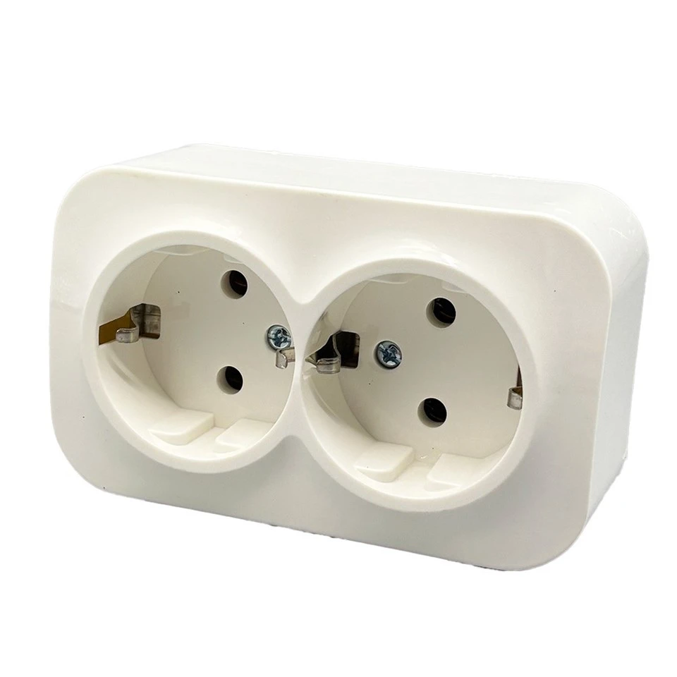 Double Socket Outlet Earth-ceramic suppliers